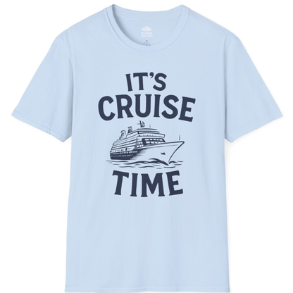 It’s Cruise Time Nautical Ship Vacation Travel T-Shirt – Light Blue – Alaska Cruise Shirts