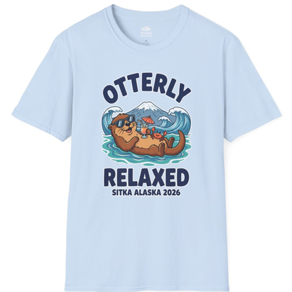 Otterly Relaxed Sitka Alaska 2026 Vacation Souvenir Shirt – Light Blue – Alaska Cruise Shirts