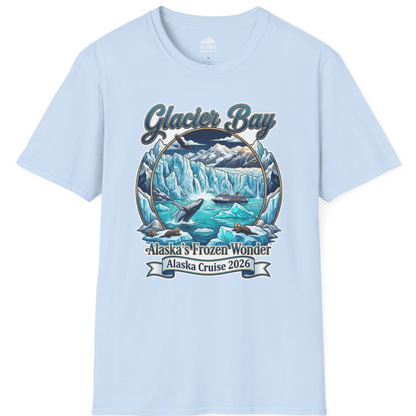 Glacier Bay Alaska Cruise 2026 Wildlife Adventure Souvenir Shirt – Light Blue – Alaska Cruise Shirts
