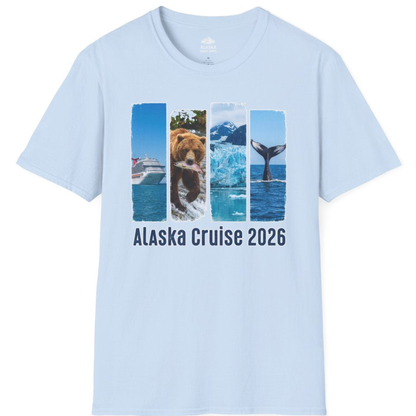 Alaska Cruise 2026 Wildlife Nature Adventure Vacation Shirt – Light Blue – Alaska Cruise Shirts
