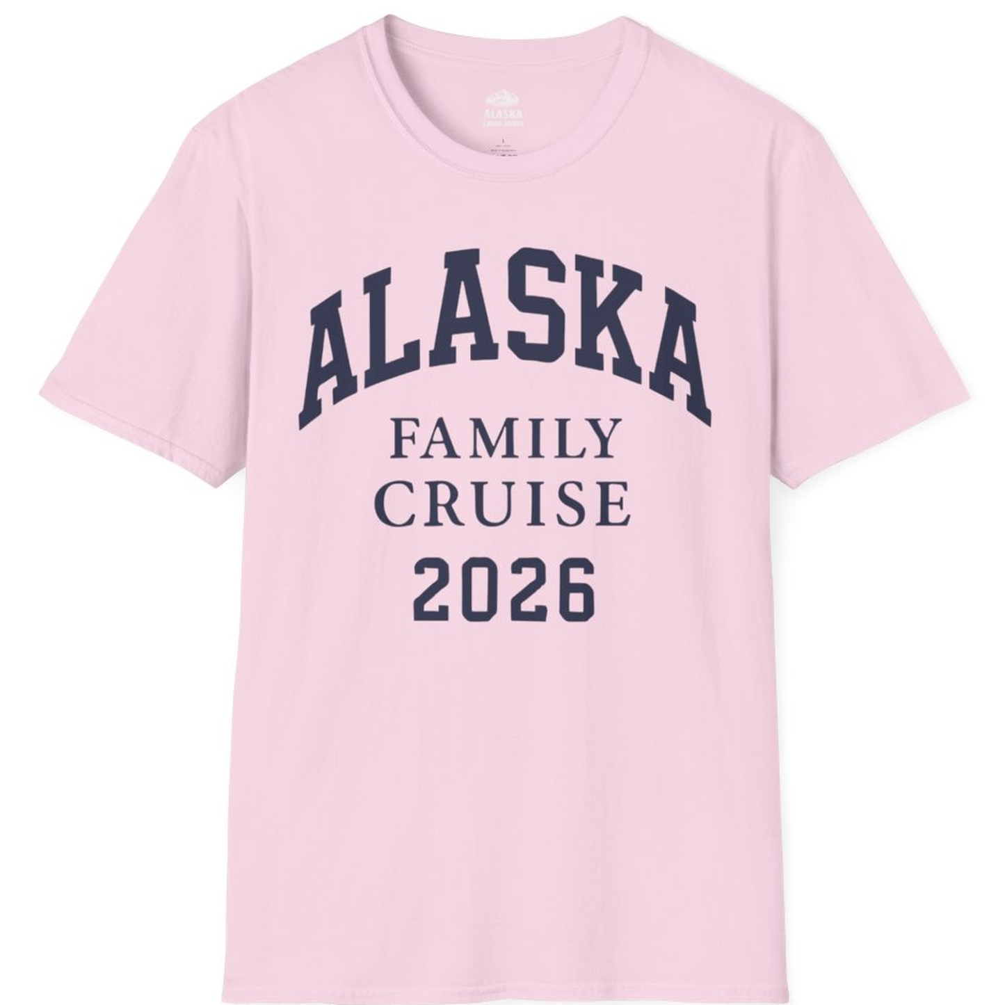 Alaska Family Cruise 2026 Matching Vacation Shirt for Groups – Light Pink – Alaska Cruise Shirts