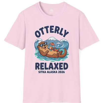 Otterly Relaxed Sitka Alaska 2026 Vacation Souvenir Shirt – Light Pink – Alaska Cruise Shirts