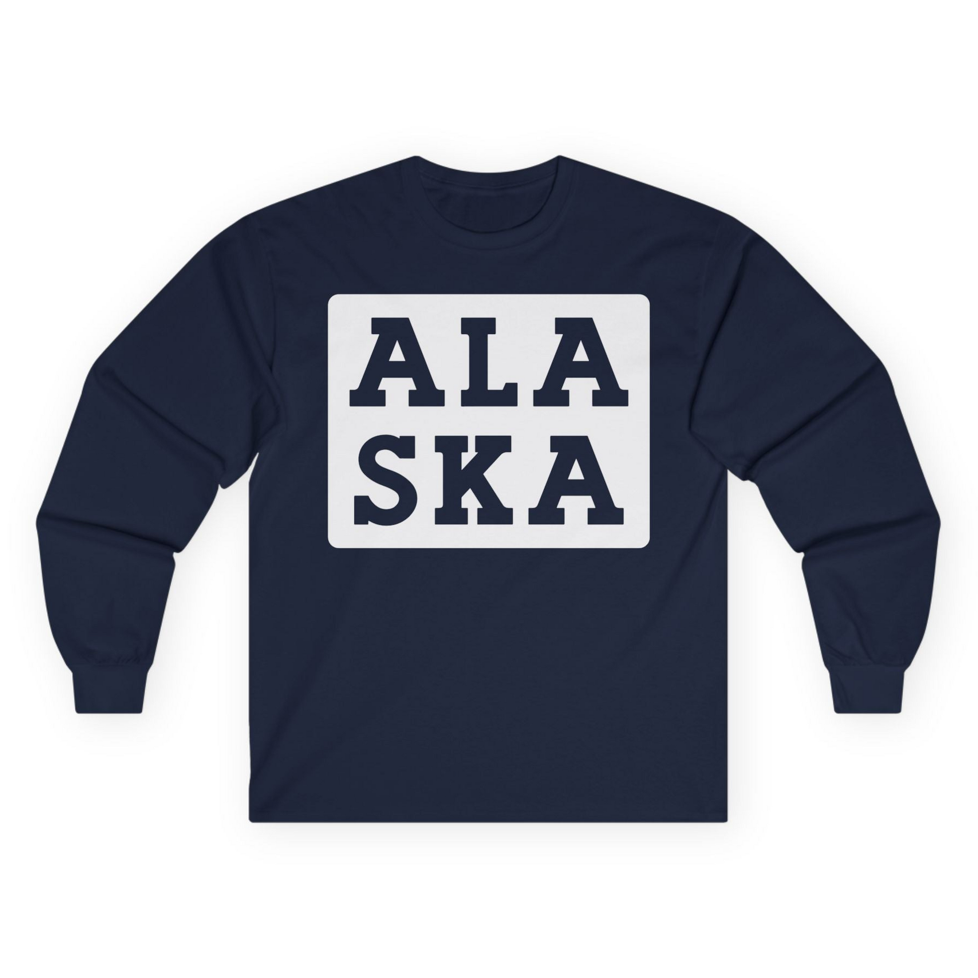 Bold Alaska Block Text Shirt Long Sleeve Shirt – Alaska Cruise Shirts