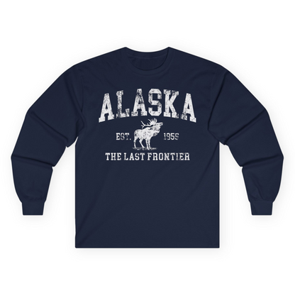 Vintage Alaska Moose Shirt Long Sleeve Shirt – Alaska Cruise Shirts