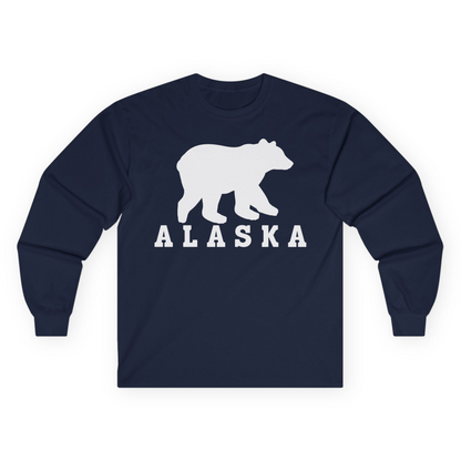 Alaska Bear Silhouette Shirt Long Sleeve Shirt – Alaska Cruise Shirts