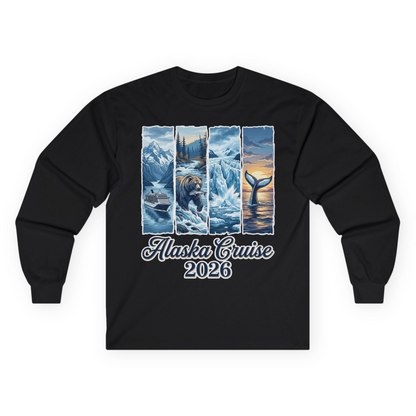 Alaska Cruise 2026 Scenic Wildlife Adventure Souvenir Shirt — Long Sleeve Long Sleeve Shirt – Alaska Cruise Shirts