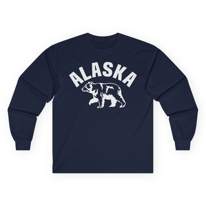 Alaska Bear Silhouette Wildlife Shirt Long Sleeve Shirt – Alaska Cruise Shirts