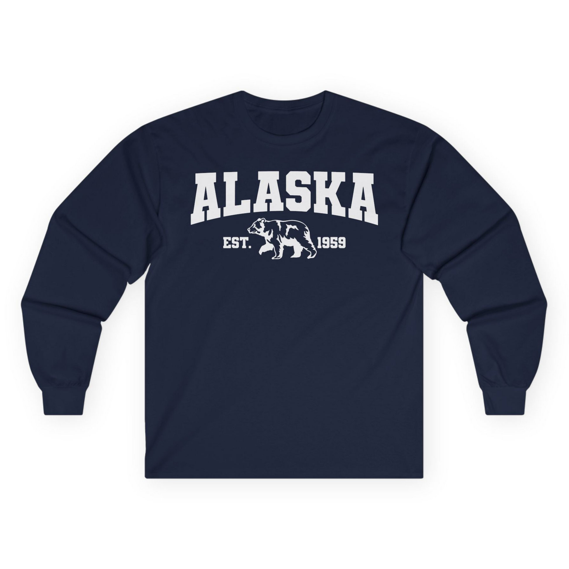 Vintage Alaska Bear Shirt Long Sleeve Shirt – Alaska Cruise Shirts