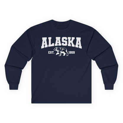 Vintage Alaska Bear Shirt Long Sleeve Shirt – Alaska Cruise Shirts