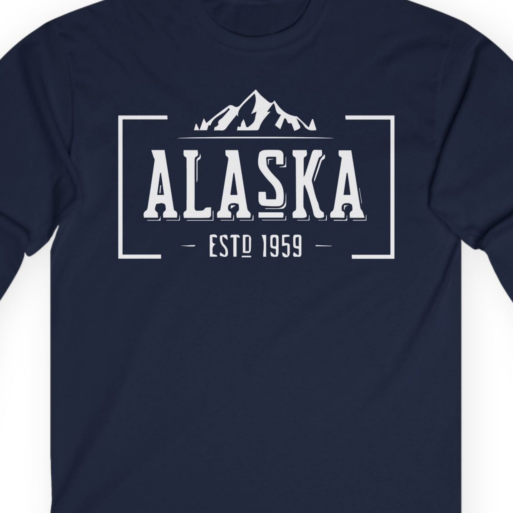 Vintage Alaska Estd 1959 Shirt Long Sleeve Shirt – Alaska Cruise Shirts Close Up