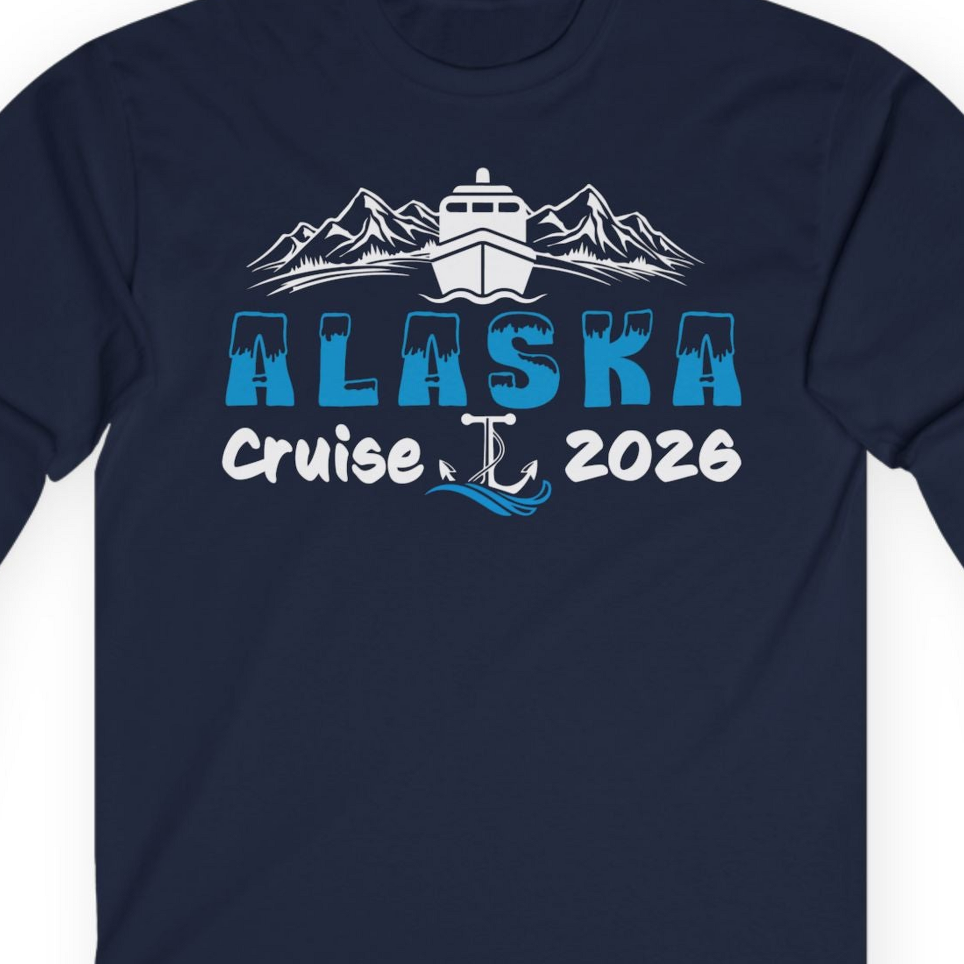 Alaska Cruise 2026 Shirt Long Sleeve Shirt – Alaska Cruise Shirts Close Up