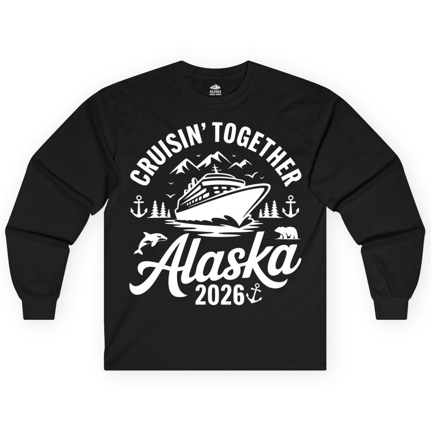 Alaska Cruise Adventure Shirt Long Sleeve Shirt – Alaska Cruise Shirts Close Up