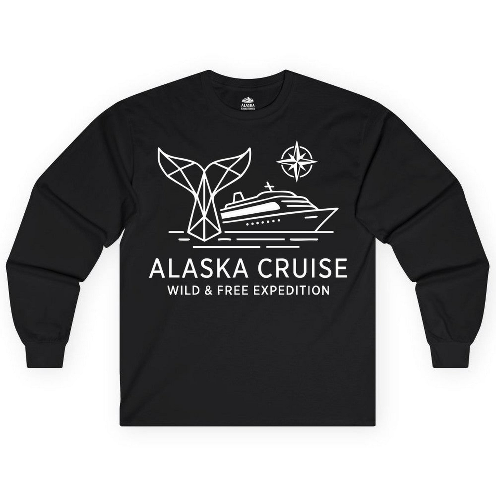 Alaska Cruise Shirt Long Sleeve Shirt – Alaska Cruise Shirts Close Up