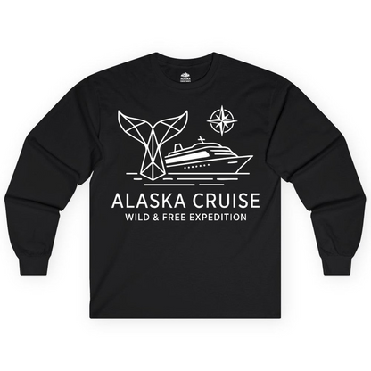 Alaska Cruise Shirt Long Sleeve Shirt – Alaska Cruise Shirts Close Up