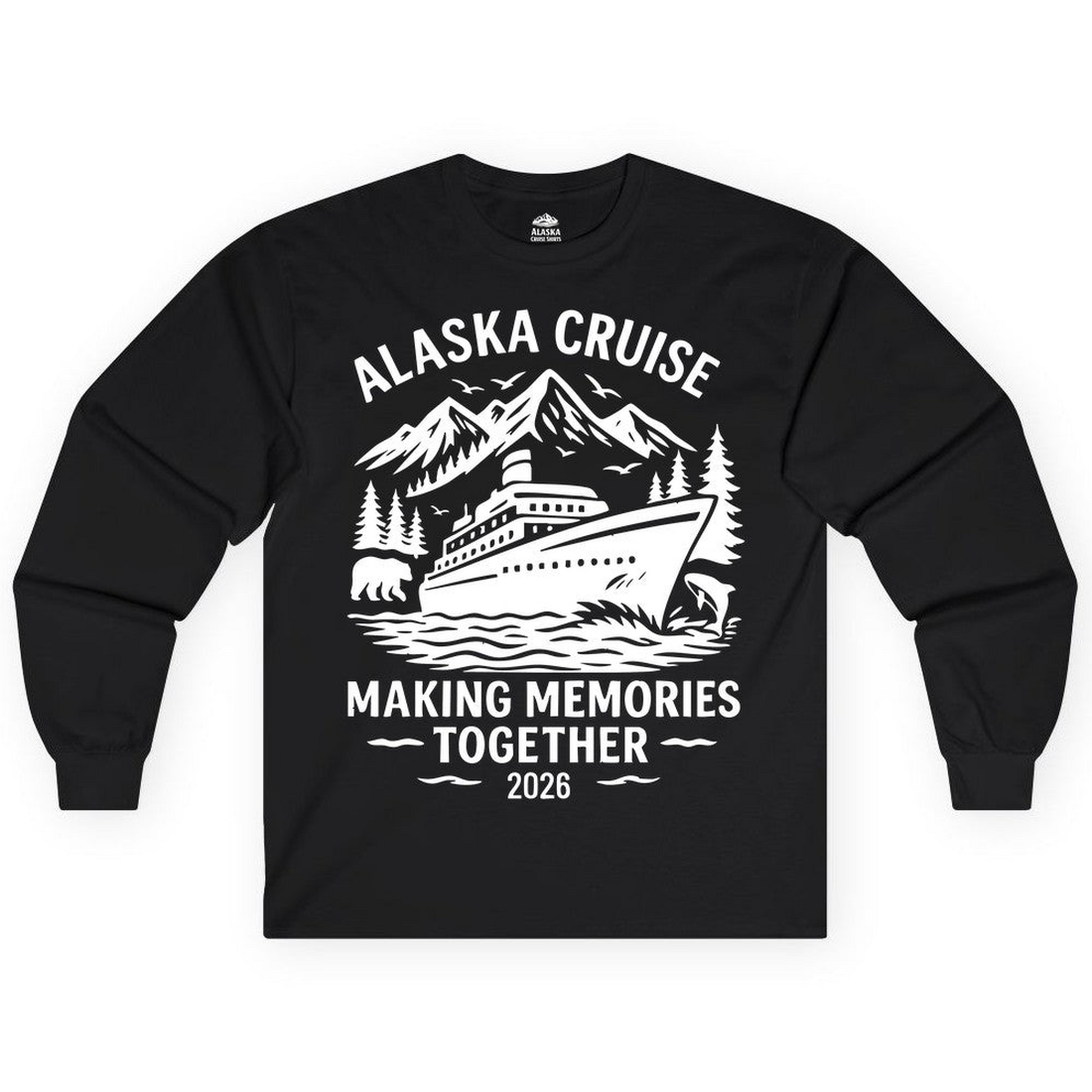 Alaska Cruise Shirt Long Sleeve Shirt – Alaska Cruise Shirts Close Up