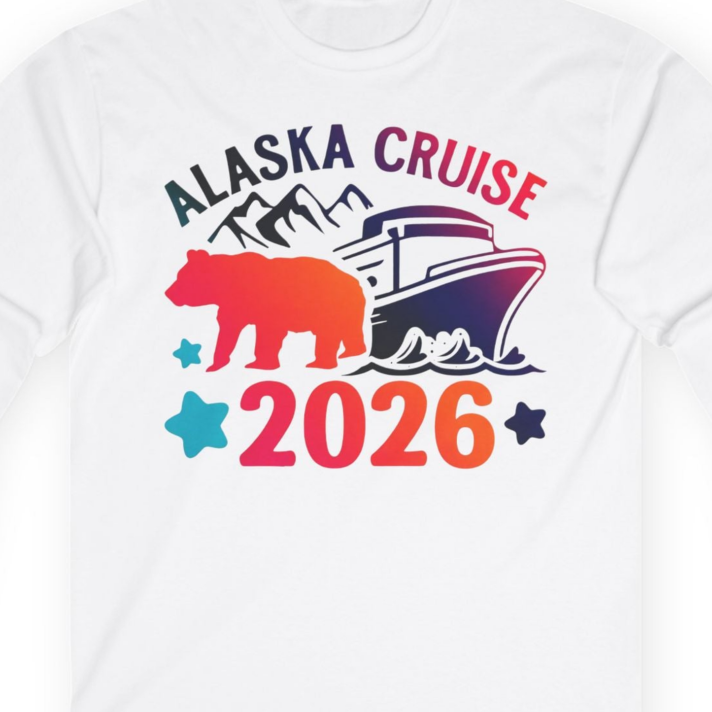 Alaska Cruise 2026 Shirt Long Sleeve Shirt – Alaska Cruise Shirts Close Up