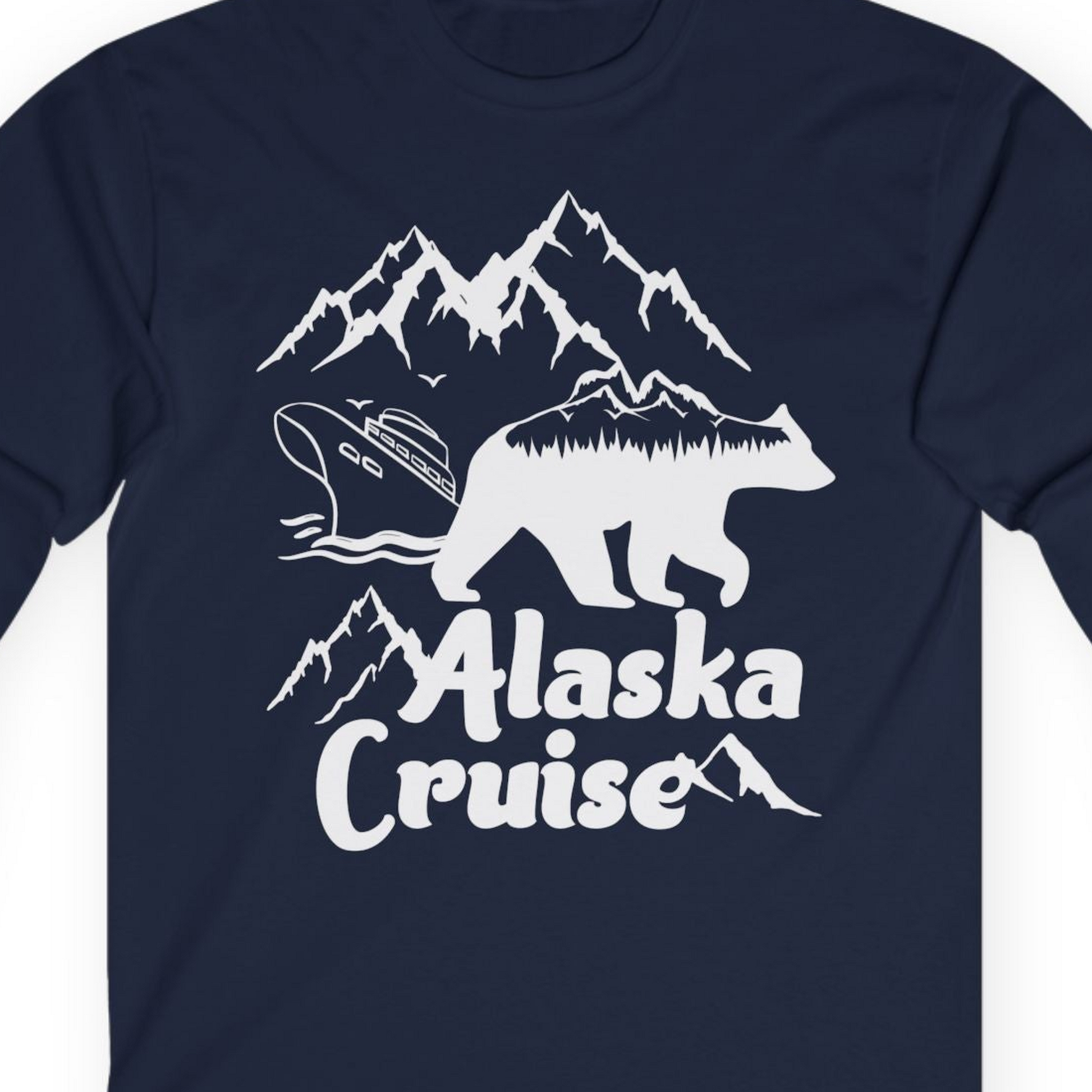 Alaska Cruise Shirt Long Sleeve Shirt – Alaska Cruise Shirts Close Up