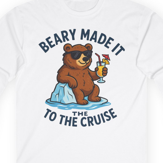 Funny Cruise Bear Shirt Long Sleeve Shirt – Alaska Cruise Shirts Close Up