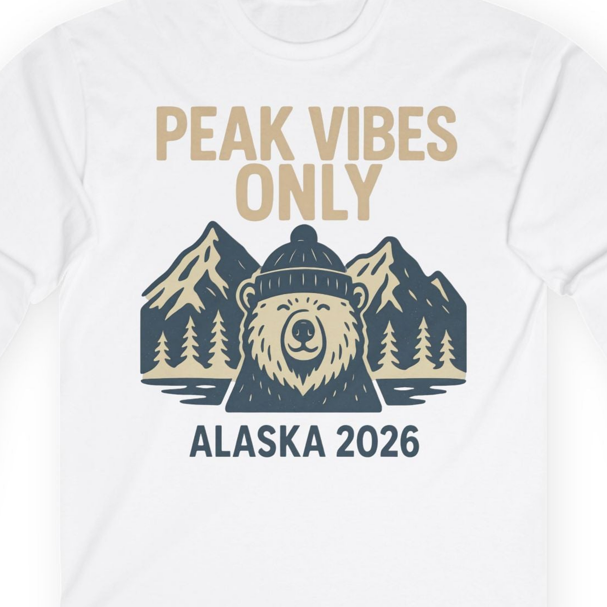 Alaska 2026 Mountain Adventure Bear Long Sleeve Shirt – Alaska Cruise Shirts Close Up
