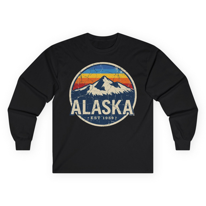 Alaska Vintage long sleeve shirt Long Sleeve Shirt – Black – Alaska Cruise Shirts