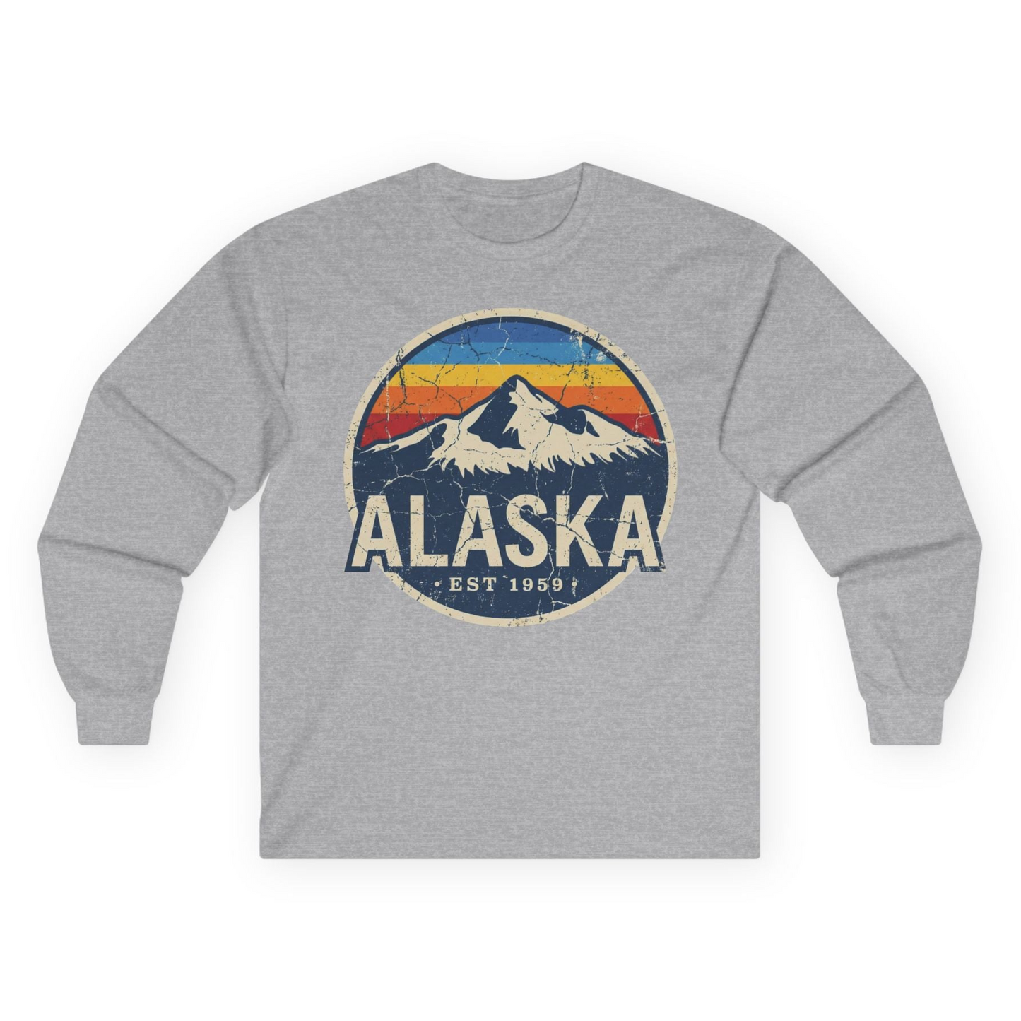 Alaska Vintage long sleeve shirt Long Sleeve Shirt – Sport Grey – Alaska Cruise Shirts