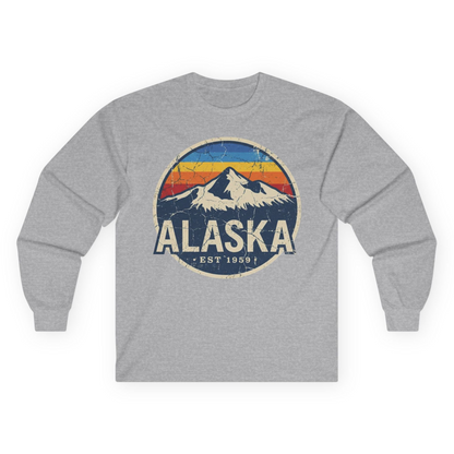 Alaska Vintage long sleeve shirt Long Sleeve Shirt – Sport Grey – Alaska Cruise Shirts