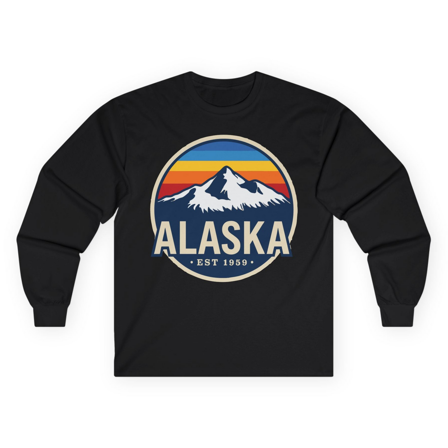 Alaska Vintage long sleeve shirt Long Sleeve Shirt – Black – Alaska Cruise Shirts