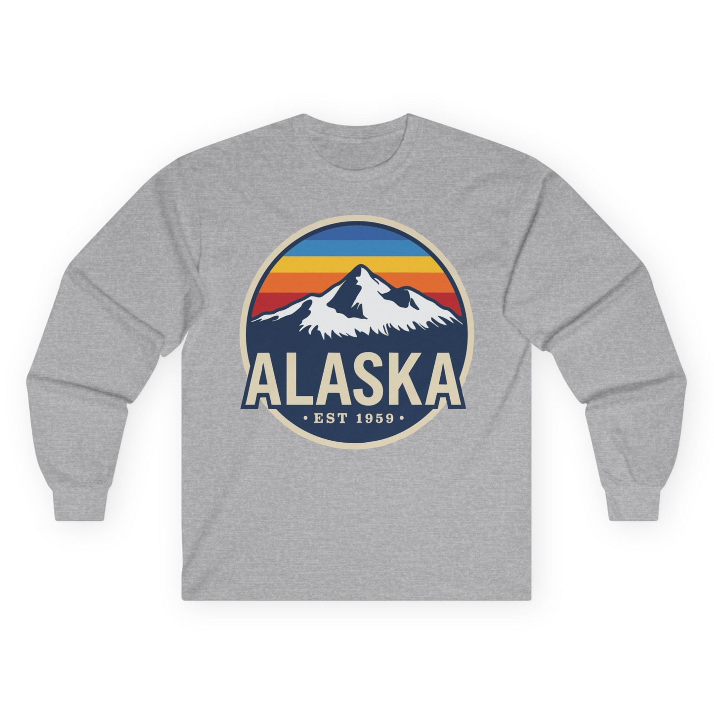 Alaska Vintage long sleeve shirt Long Sleeve Shirt – Sport Grey – Alaska Cruise Shirts