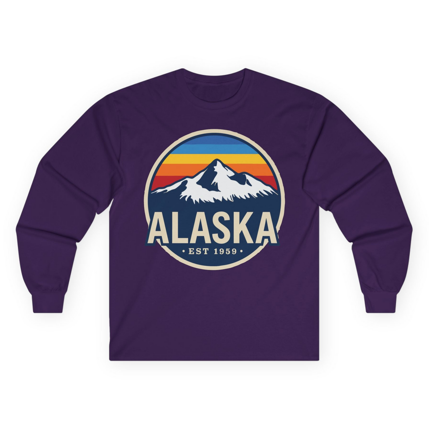 Alaska Vintage long sleeve shirt Long Sleeve Shirt – Purple – Alaska Cruise Shirts