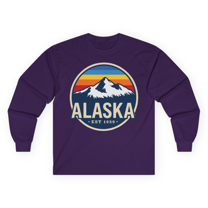 Alaska Vintage long sleeve shirt Long Sleeve Shirt – Purple – Alaska Cruise Shirts