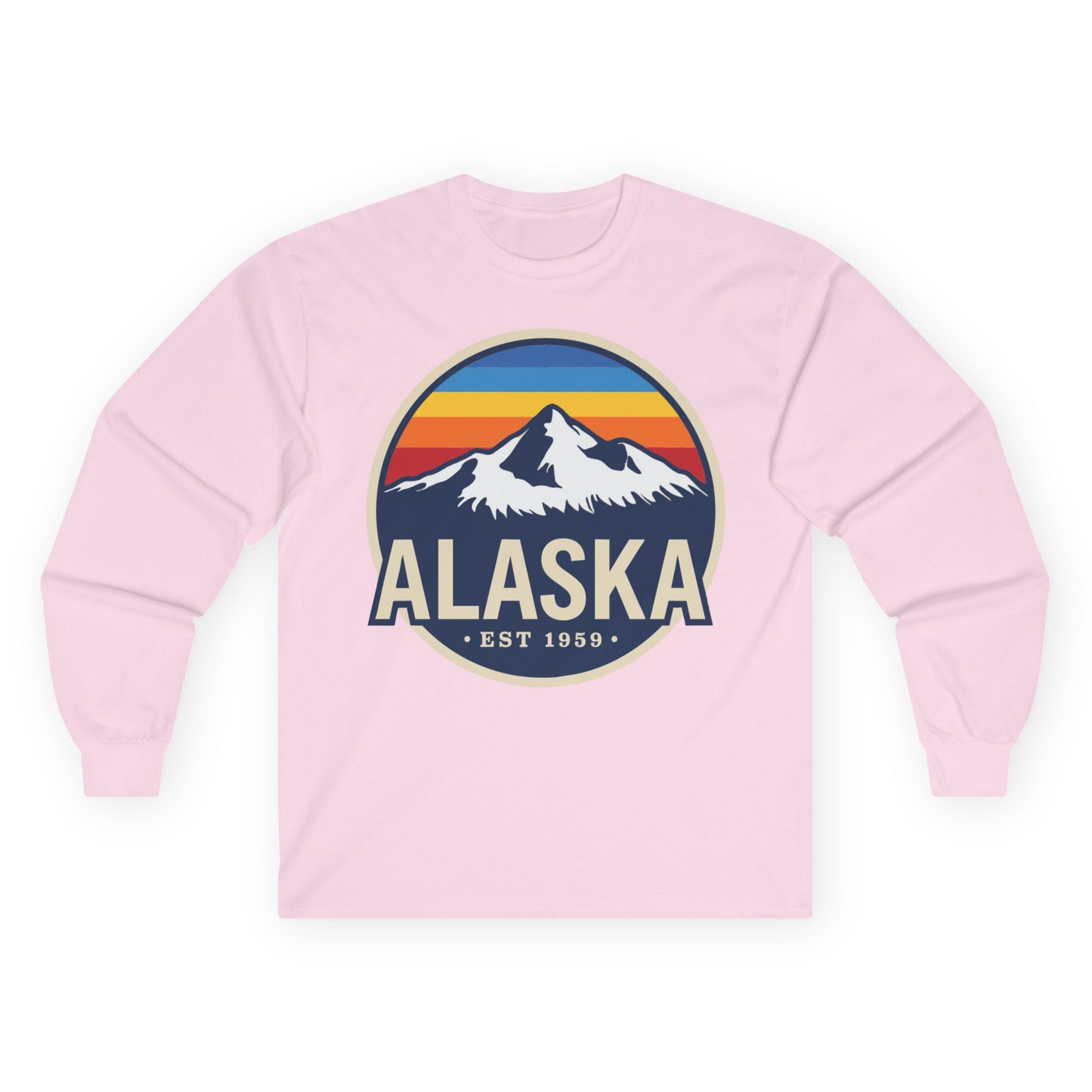 Alaska Vintage long sleeve shirt Long Sleeve Shirt – Light Pink – Alaska Cruise Shirts