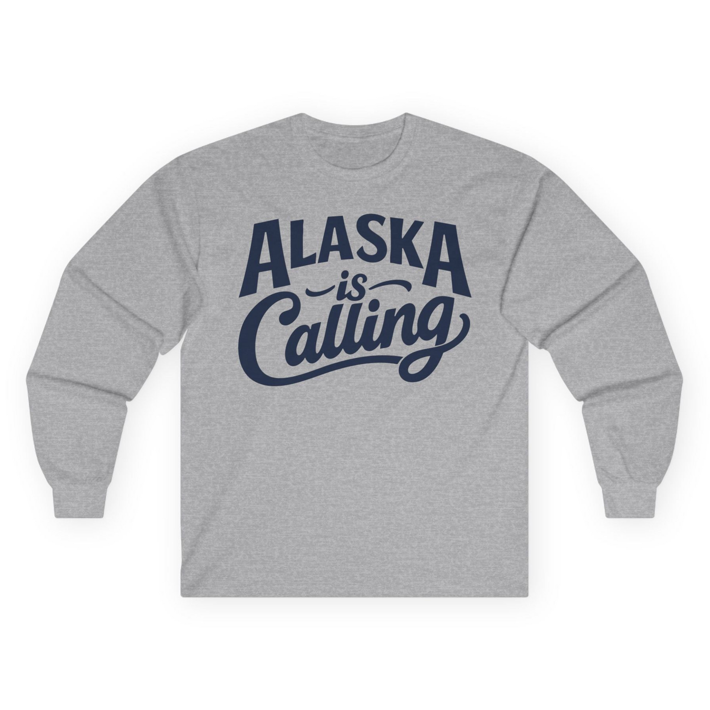 Alaska Is Calling long sleeve shirt Long Sleeve Shirt – Sport Grey – Alaska Cruise Shirts