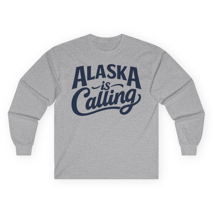 Alaska Is Calling long sleeve shirt Long Sleeve Shirt – Sport Grey – Alaska Cruise Shirts