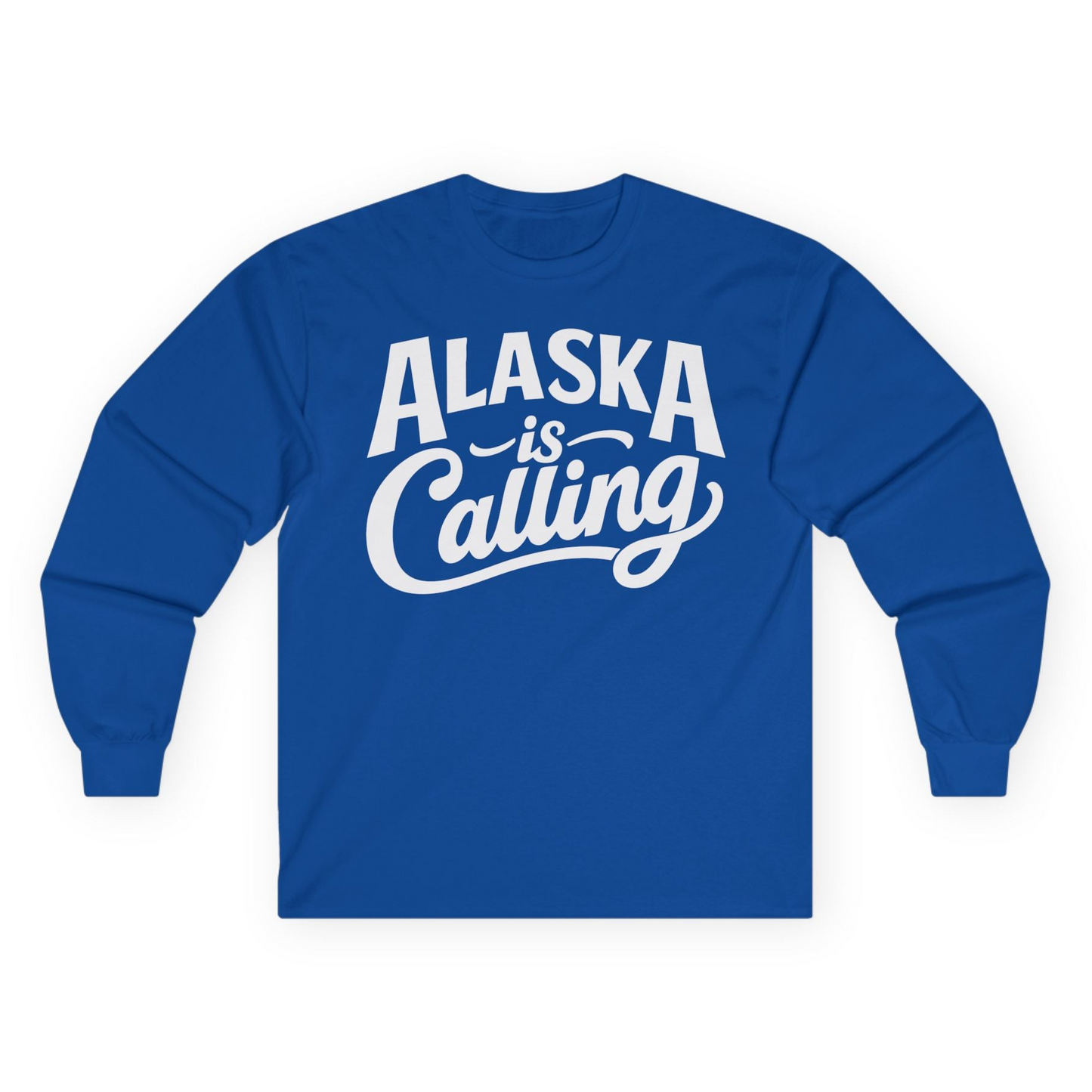 Alaska Is Calling long sleeve shirt Long Sleeve Shirt – Royal – Alaska Cruise Shirts