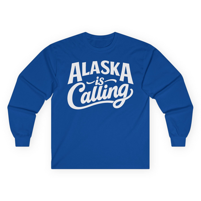 Alaska Is Calling long sleeve shirt Long Sleeve Shirt – Royal – Alaska Cruise Shirts