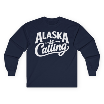 Alaska Is Calling long sleeve shirt Long Sleeve Shirt – Navy – Alaska Cruise Shirts