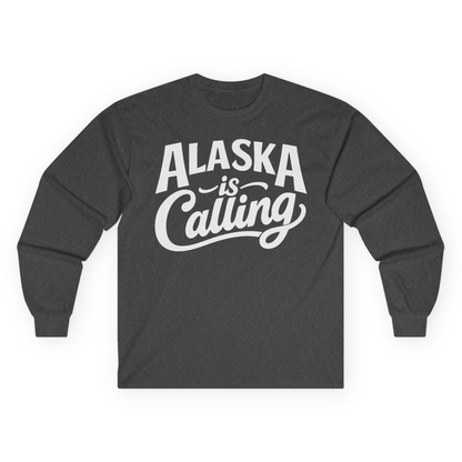 Alaska Is Calling long sleeve shirt Long Sleeve Shirt – Dark Heather – Alaska Cruise Shirts