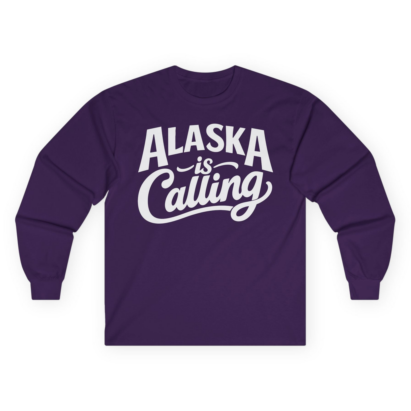 Alaska Is Calling long sleeve shirt Long Sleeve Shirt – Purple – Alaska Cruise Shirts