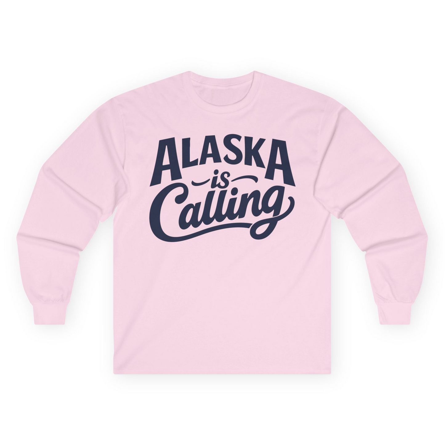 Alaska Is Calling long sleeve shirt Long Sleeve Shirt – Light Pink – Alaska Cruise Shirts