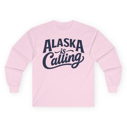 Alaska Is Calling long sleeve shirt Long Sleeve Shirt – Light Pink – Alaska Cruise Shirts
