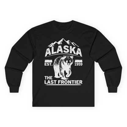 Alaska Bear Shirt Long Sleeve Shirt – Black – Alaska Cruise Shirts