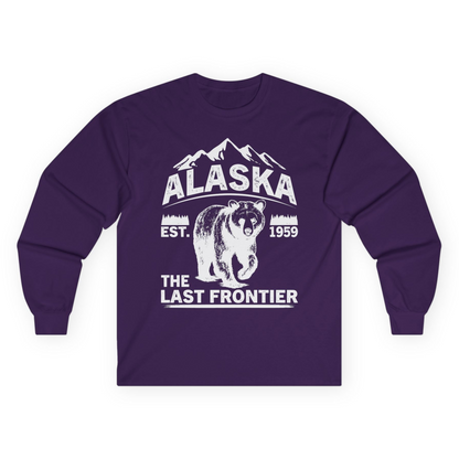 Alaska Bear Shirt Long Sleeve Shirt – Purple – Alaska Cruise Shirts