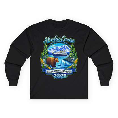 Alaska Cruise 2026 Family long sleeve shirt Long Sleeve Shirt – Black – Alaska Cruise Shirts