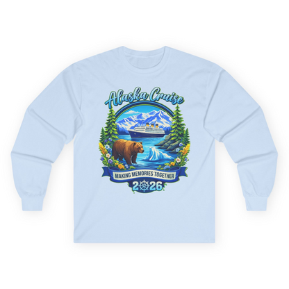 Alaska Cruise 2026 Family long sleeve shirt Long Sleeve Shirt – Light Blue – Alaska Cruise Shirts