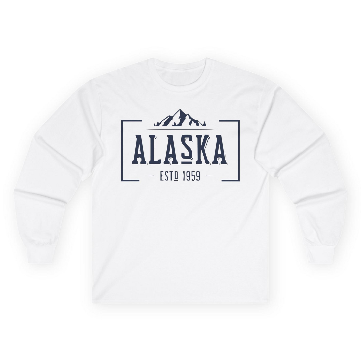 Vintage Alaska Estd 1959 Shirt Long Sleeve Shirt – White – Alaska Cruise Shirts