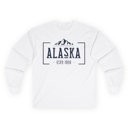 Vintage Alaska Estd 1959 Shirt Long Sleeve Shirt – White – Alaska Cruise Shirts