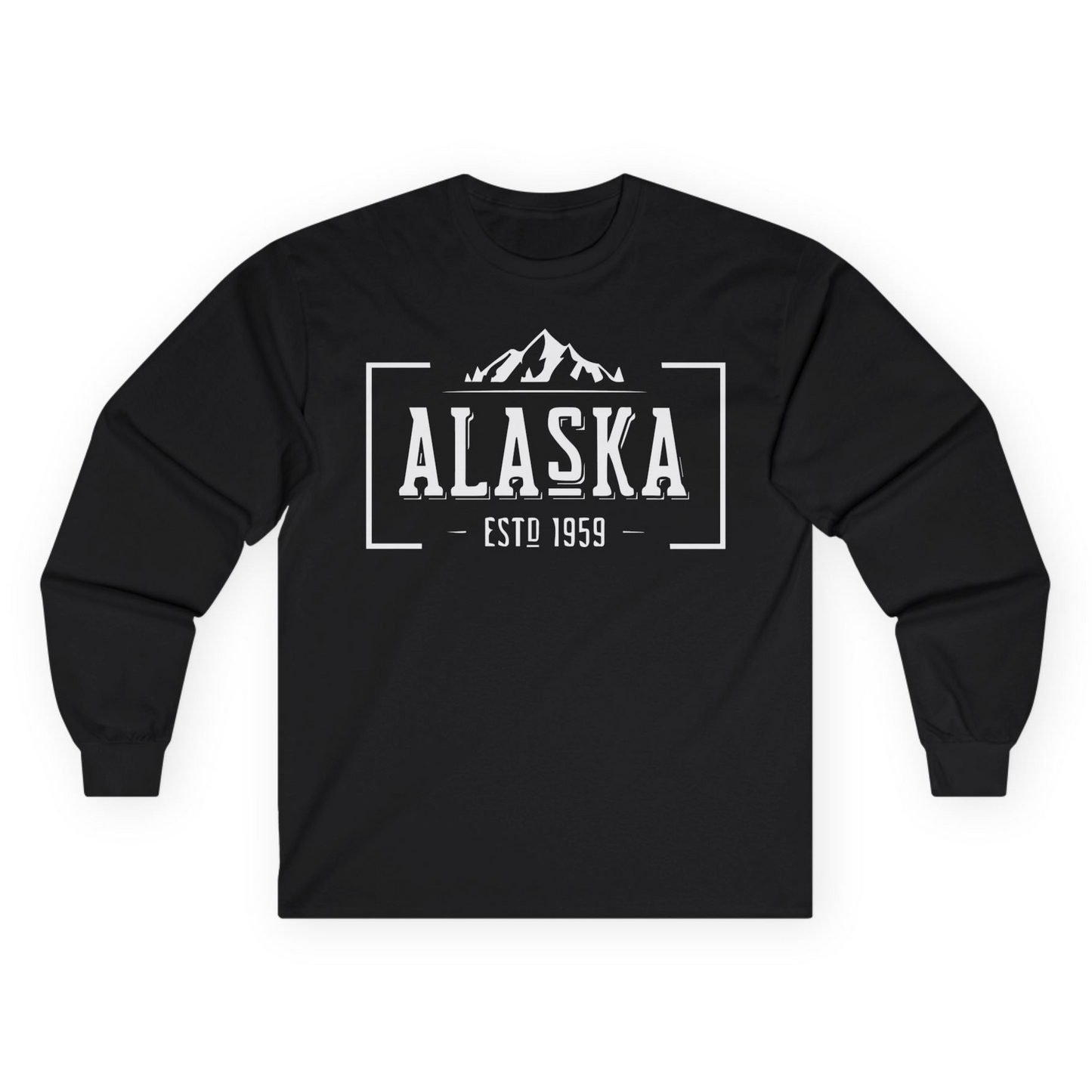 Vintage Alaska Estd 1959 Shirt Long Sleeve Shirt – Black – Alaska Cruise Shirts