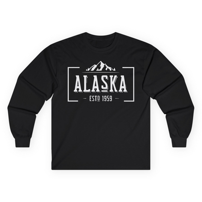 Vintage Alaska Estd 1959 Shirt Long Sleeve Shirt – Black – Alaska Cruise Shirts
