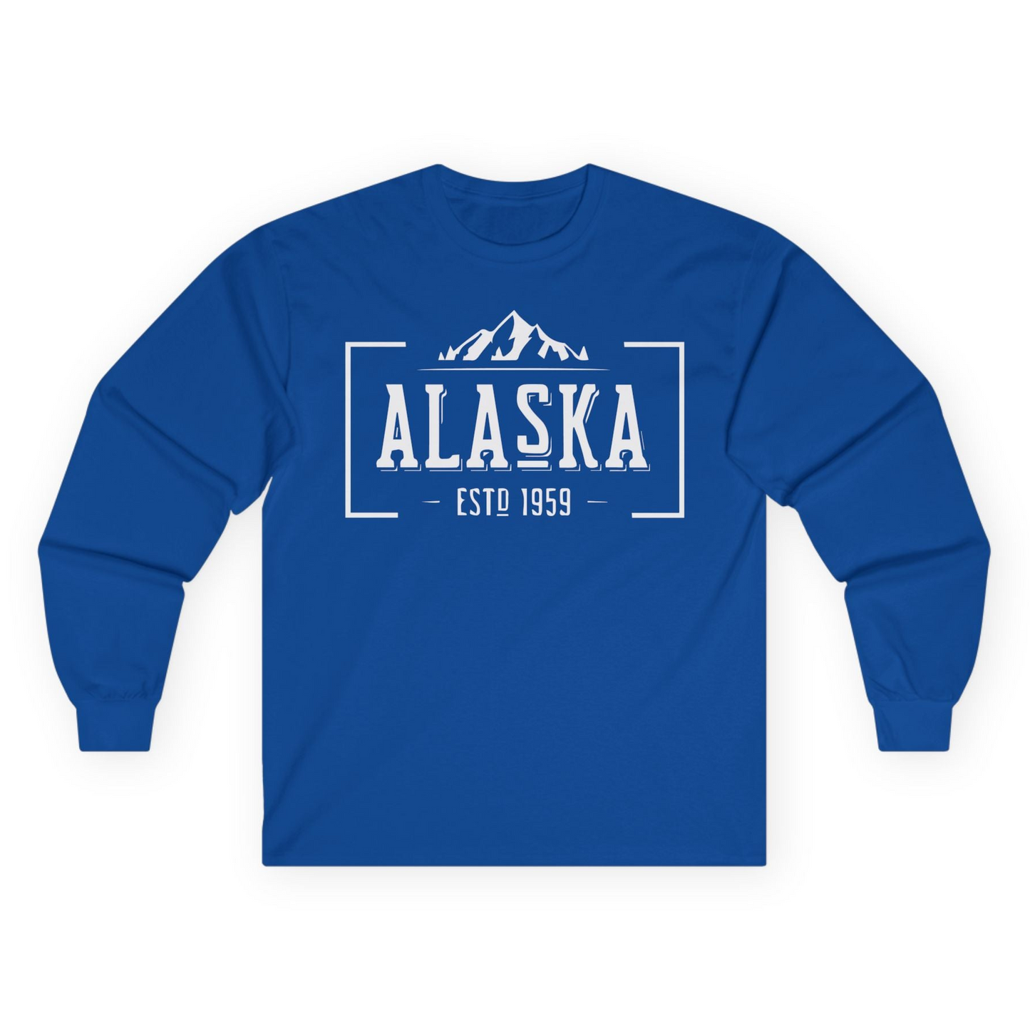 Vintage Alaska Estd 1959 Shirt Long Sleeve Shirt – Royal – Alaska Cruise Shirts