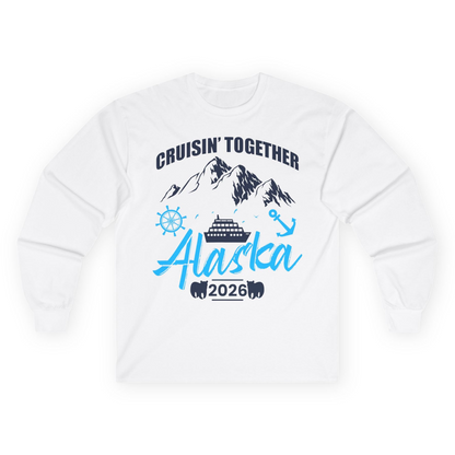 Alaska Cruise Group Adventure Shirt Long Sleeve Shirt – White – Alaska Cruise Shirts